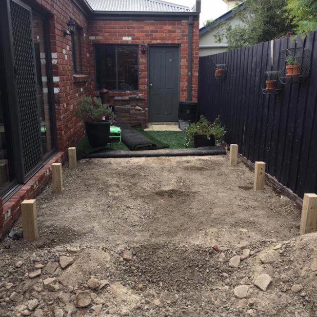 Landscaping Outdoor Area - Courtyard Makeover